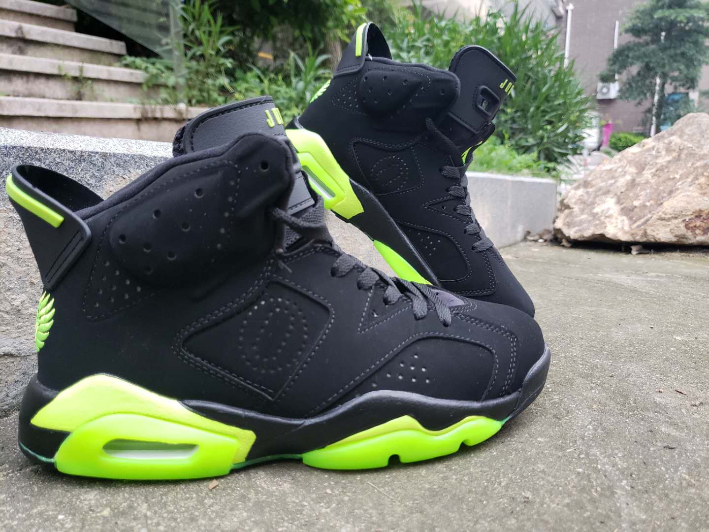 jordan 6 green and black