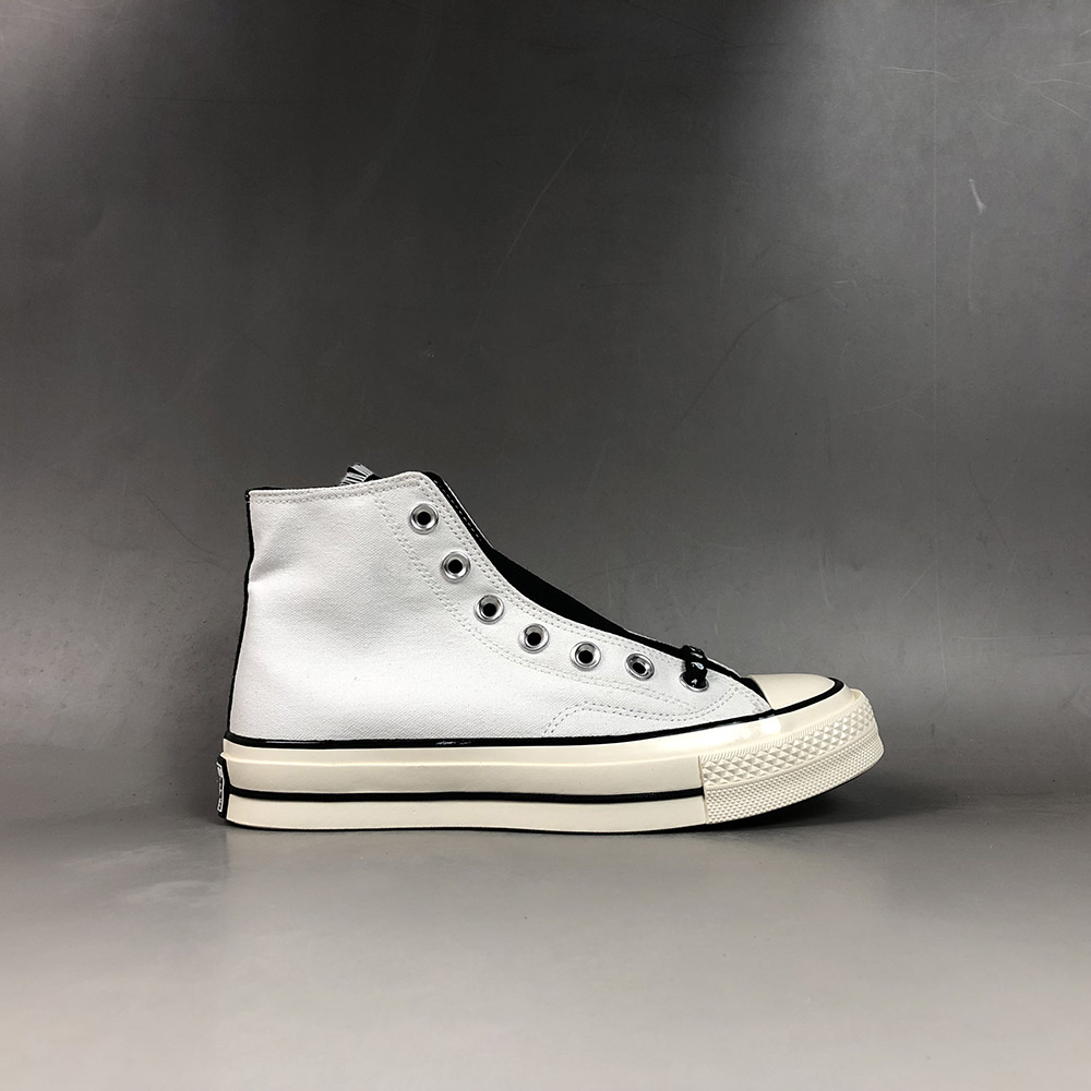 black and white high top chucks