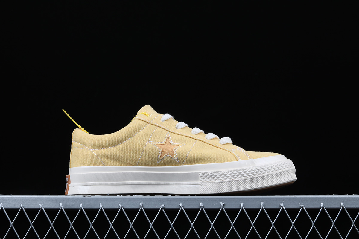 converse one star sunbaked yellow