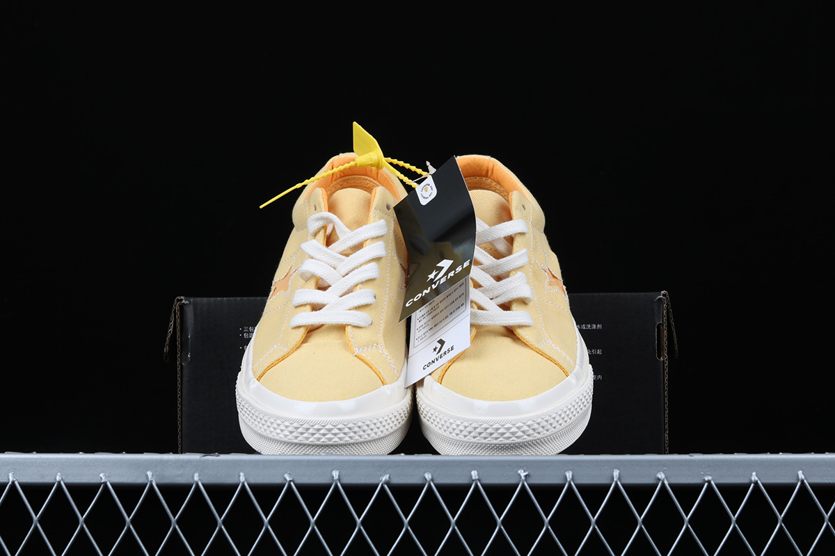 converse one star sunbaked yellow