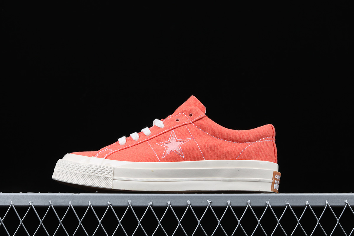 one star converse orange