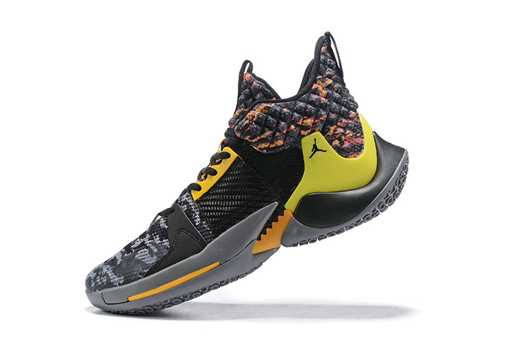 black and yellow jordan 2