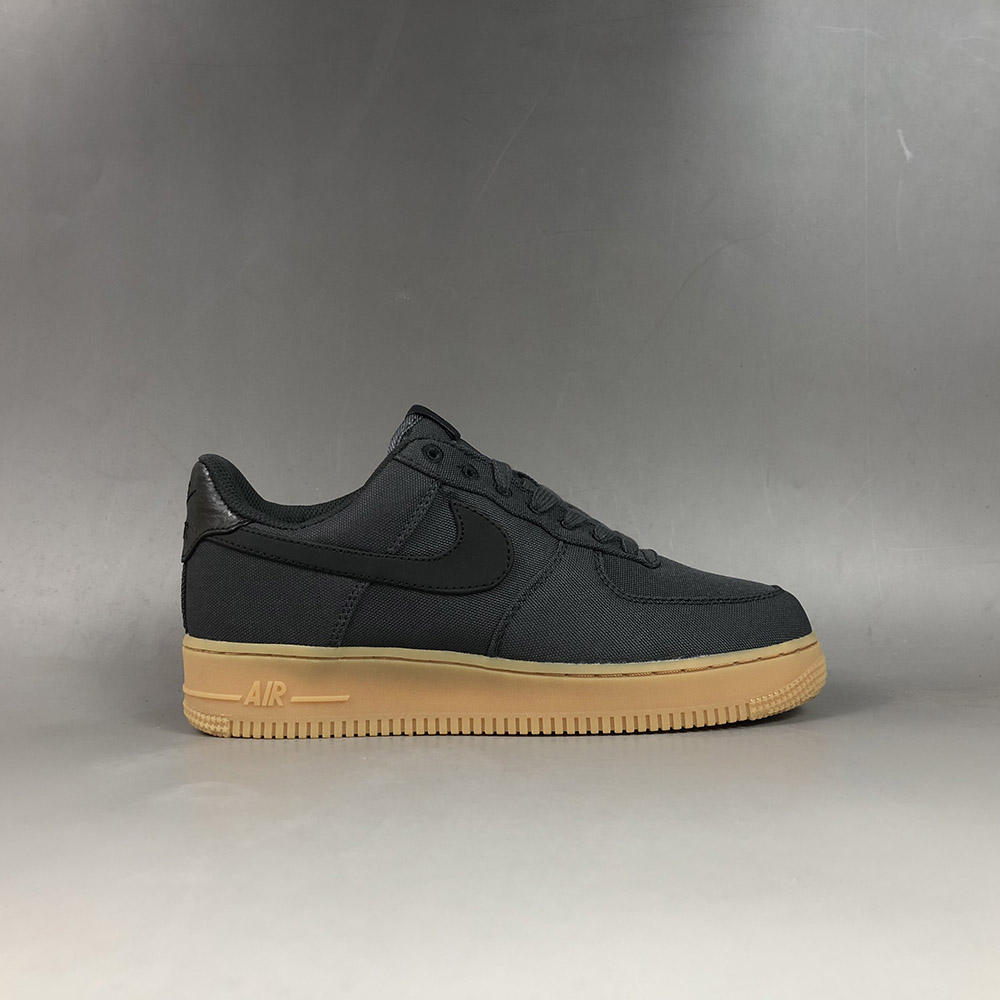 nike air force black gum sole