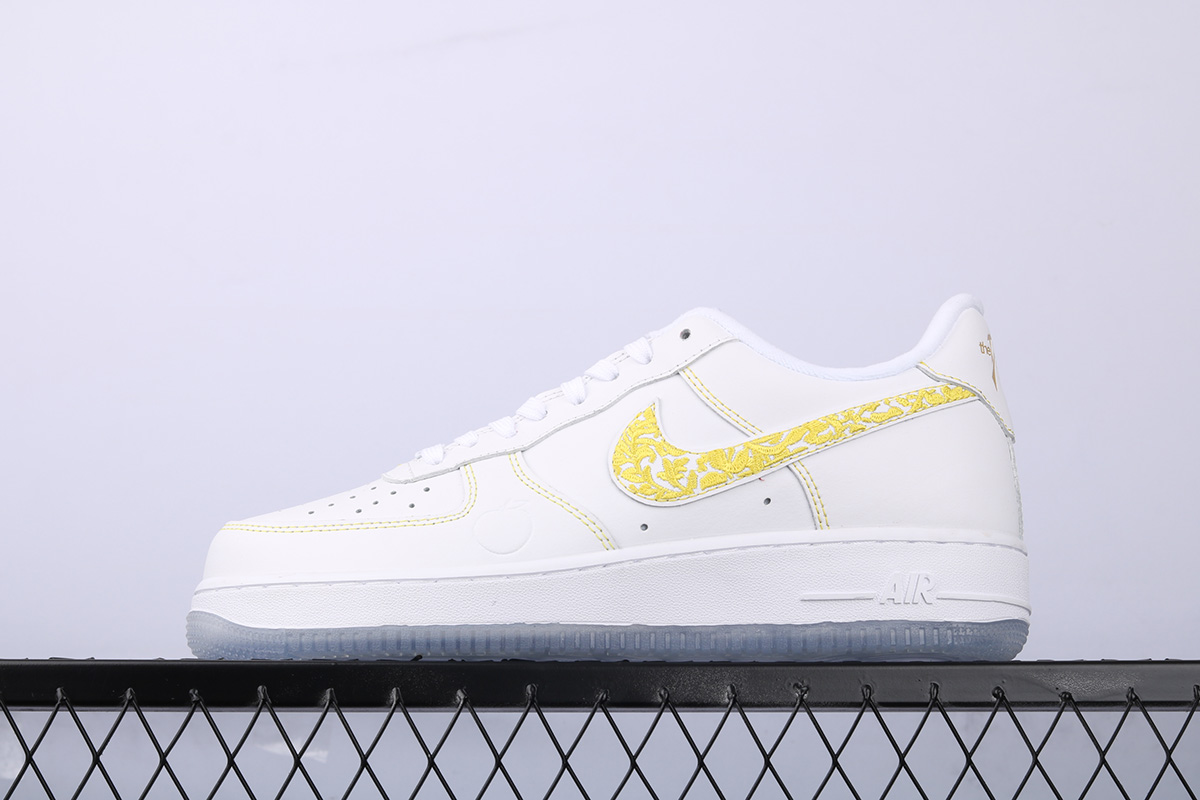 Nike Air Force 1 '07 LV8 White/Mtlc Vivid Gold-Desert For Sale – The Sole Line