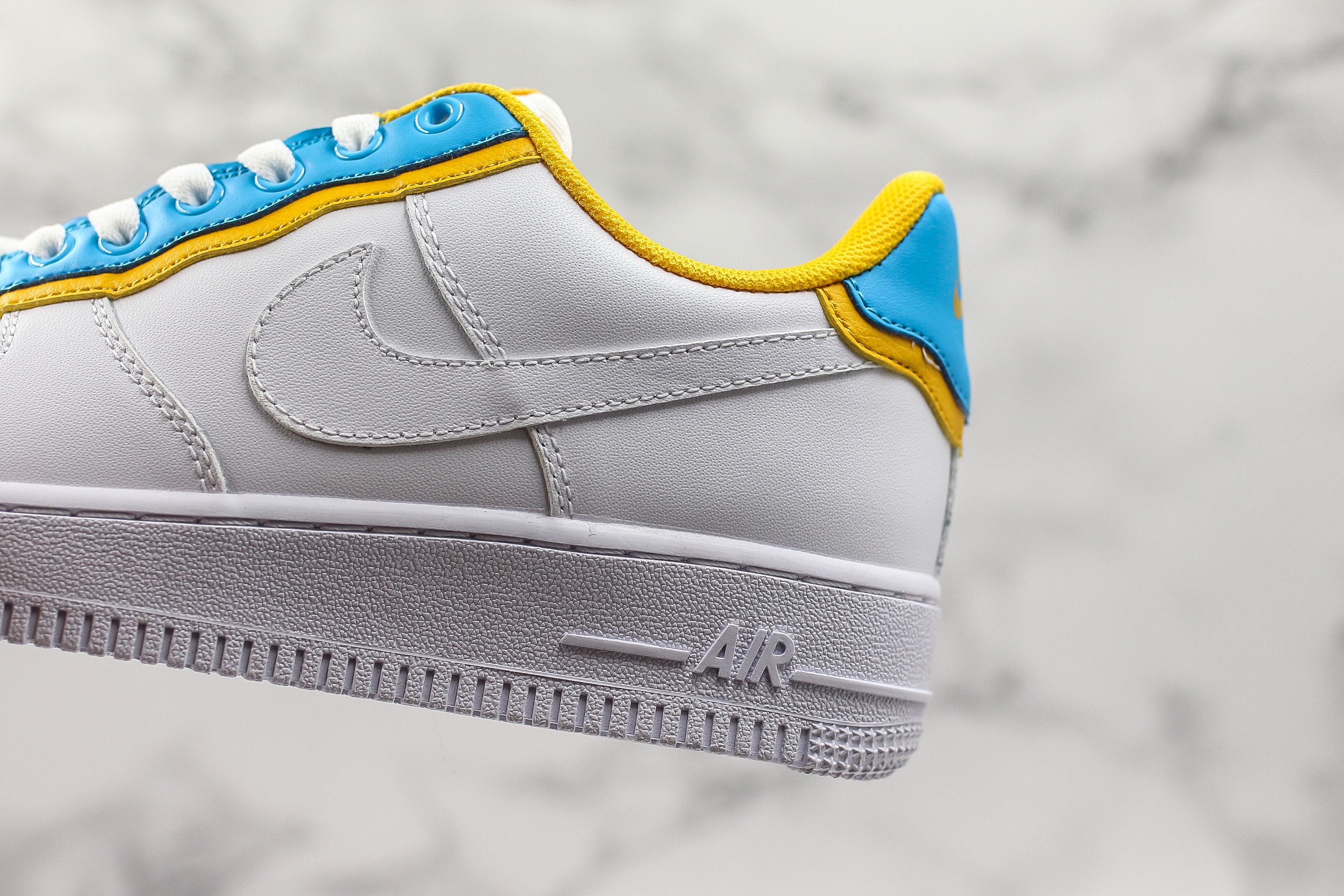 nike air force yellow and blue