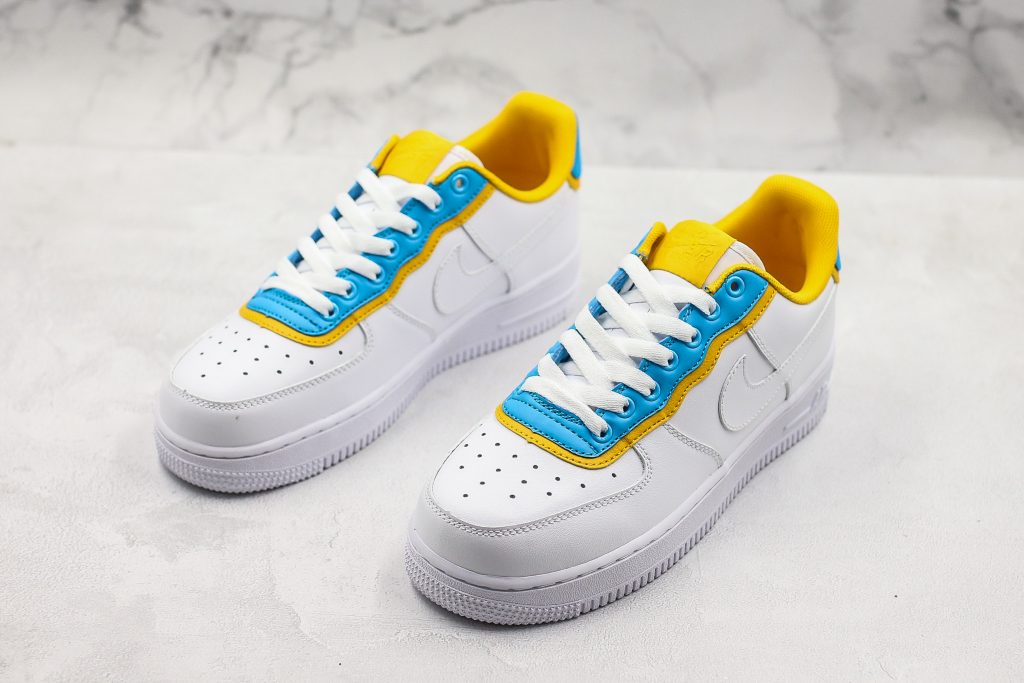 blue and yellow nike air force 1