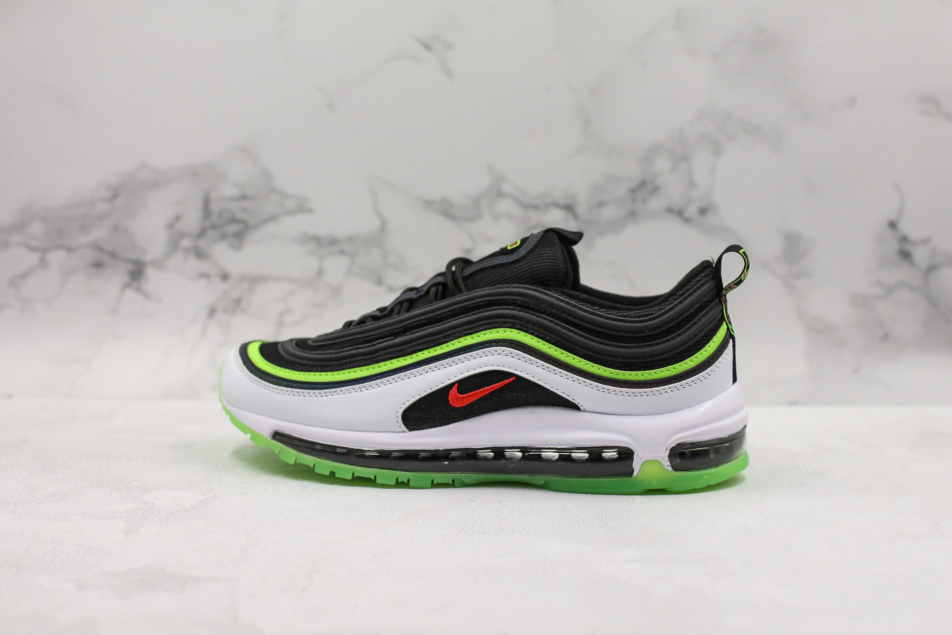 Nike Air Max 97 “Dallas” Black/Bright Crimson-White-Rage Green – The Sole Line