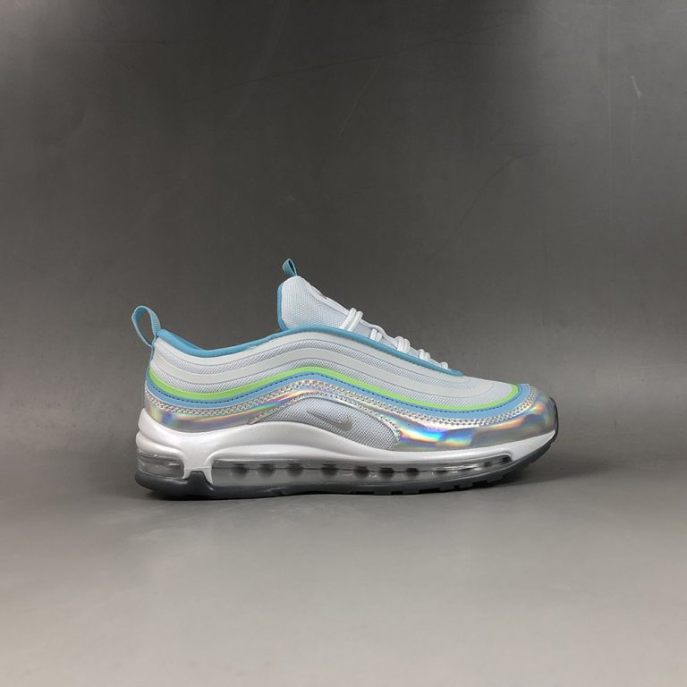 Nike Air Max 97 GS ‘Iridescent’ Blue/Light Green-White-Grey For Sale ...