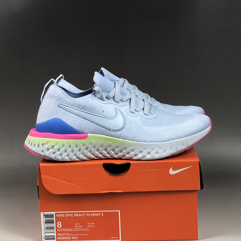 Nike Epic React Flyknit 2 Blue For Sale 