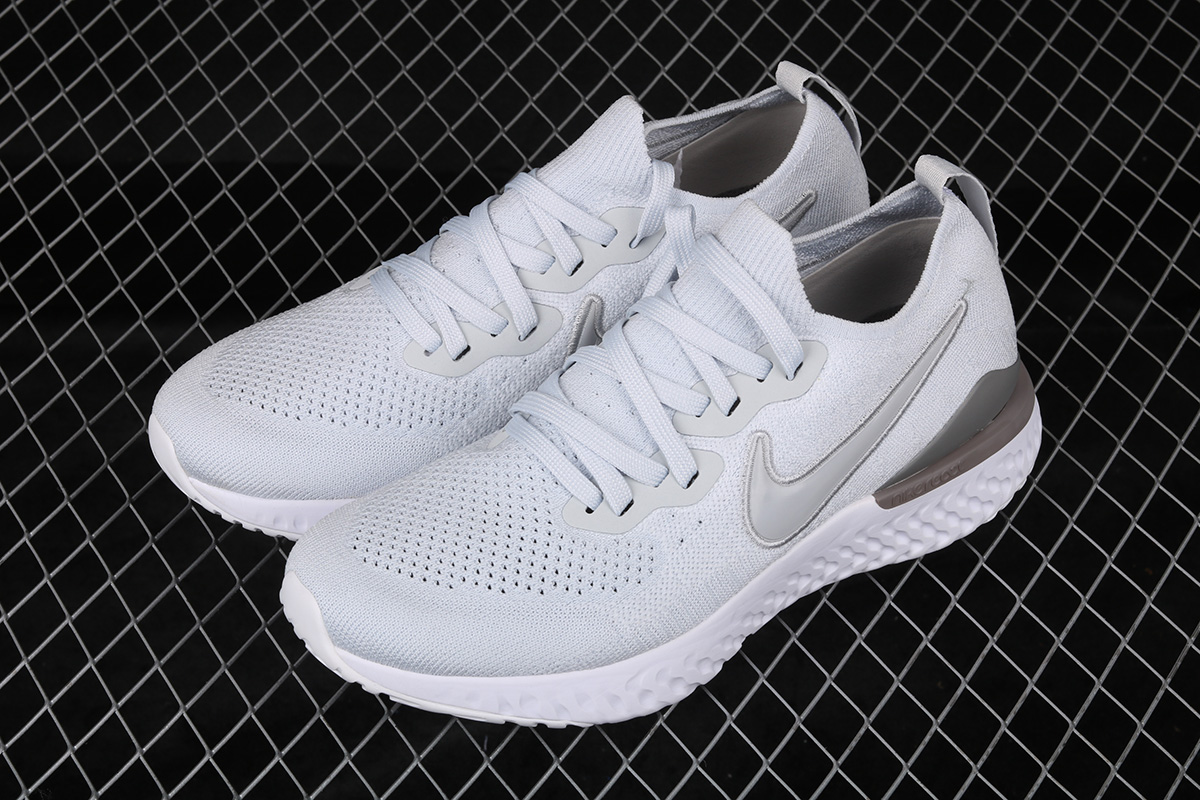 nike epic react flyknit wolf grey mens