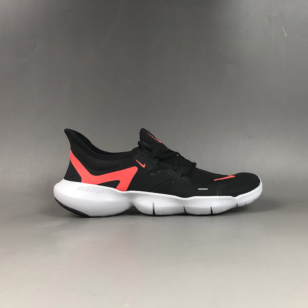 nike free run 5.0 black and red