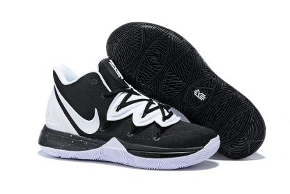 kyrie 5 shoes black and white