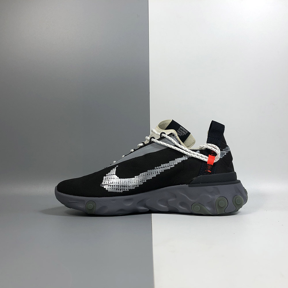 nike react wr ispa low black