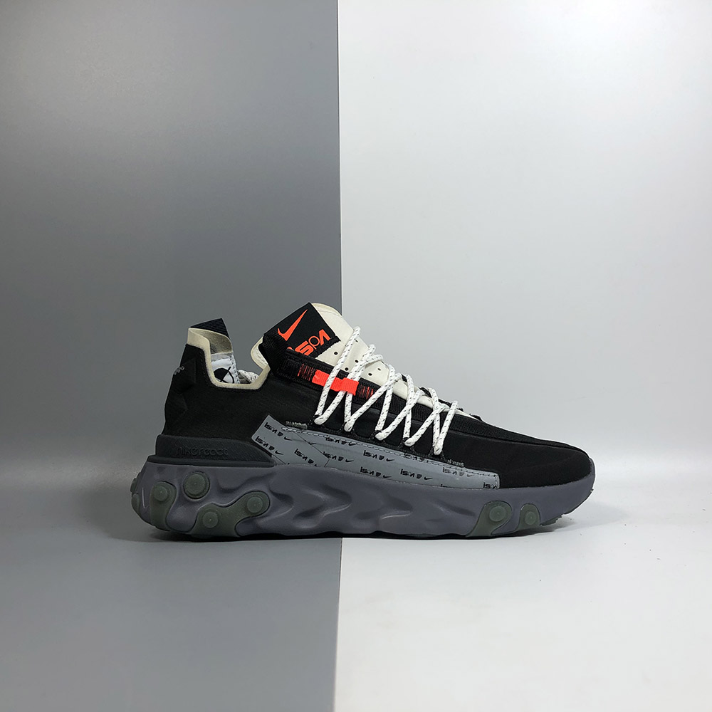 nike react wr ispa low black