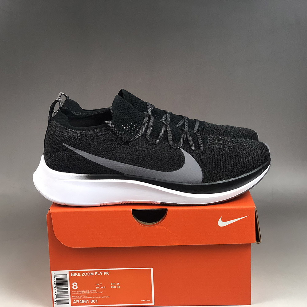 Nike Zoom Fly Flyknit Black Gunsmoke For Sale – The Sole Line