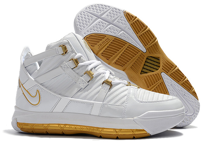 lebron white and gold shoes