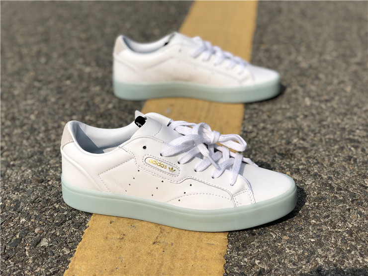 adidas Sleek Shoes Cloud White/Ice Mint 