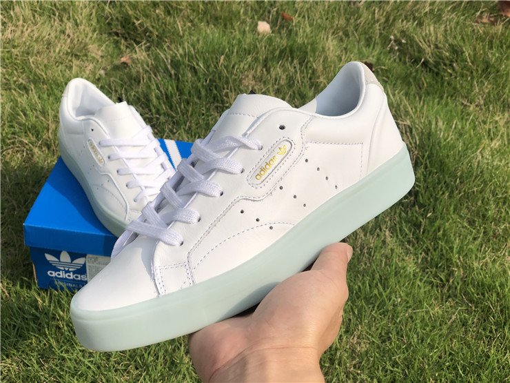 adidas Sleek Shoes Cloud White/Ice Mint 