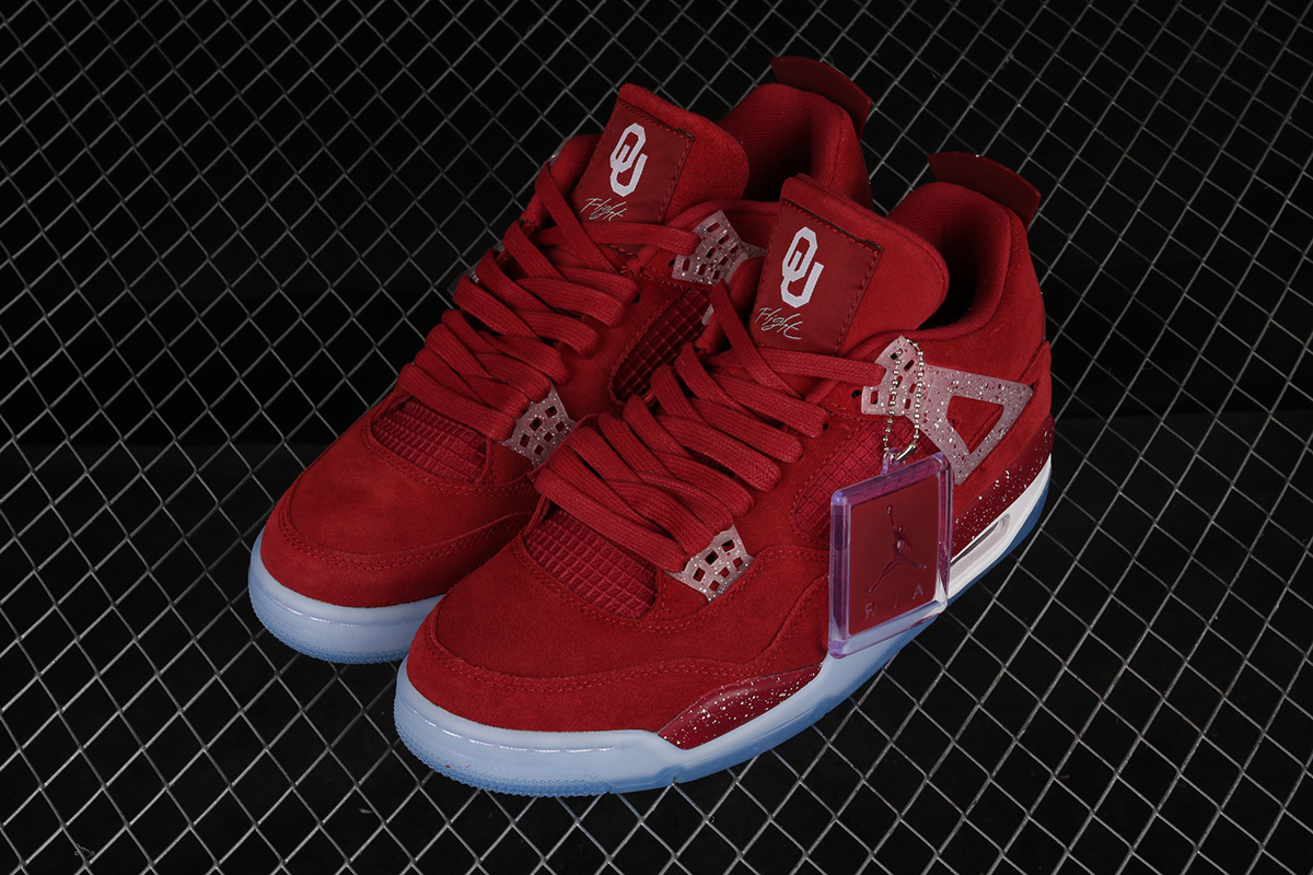 jordan 4 retro oklahoma sooners pe