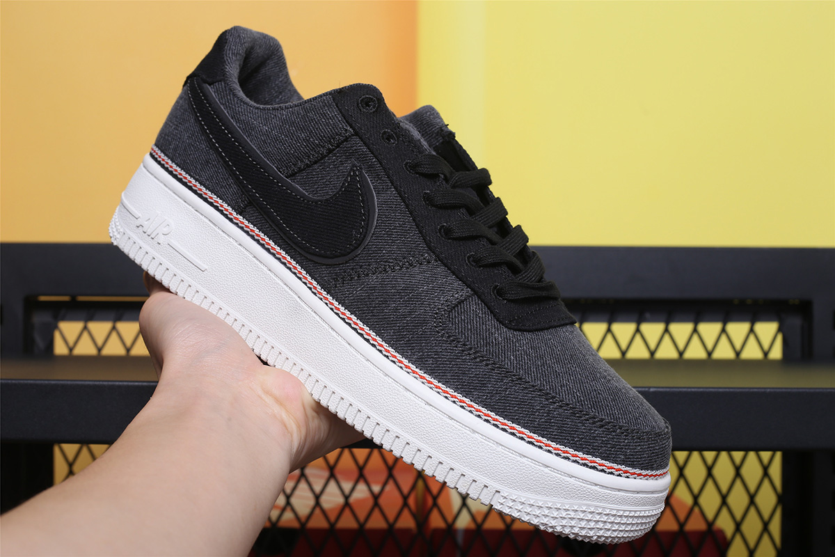 x Nike Air Force 1 Premium Denim Black 