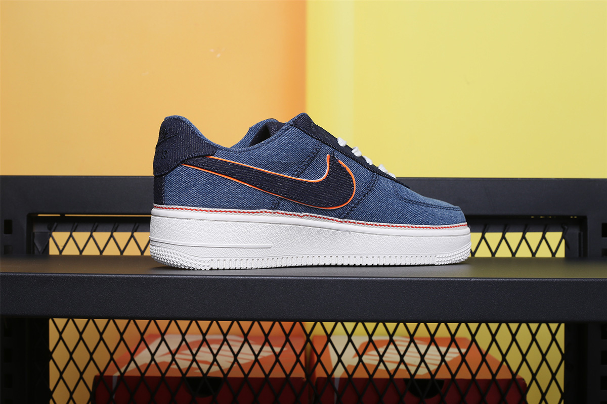 nike air force 1 denim swoosh