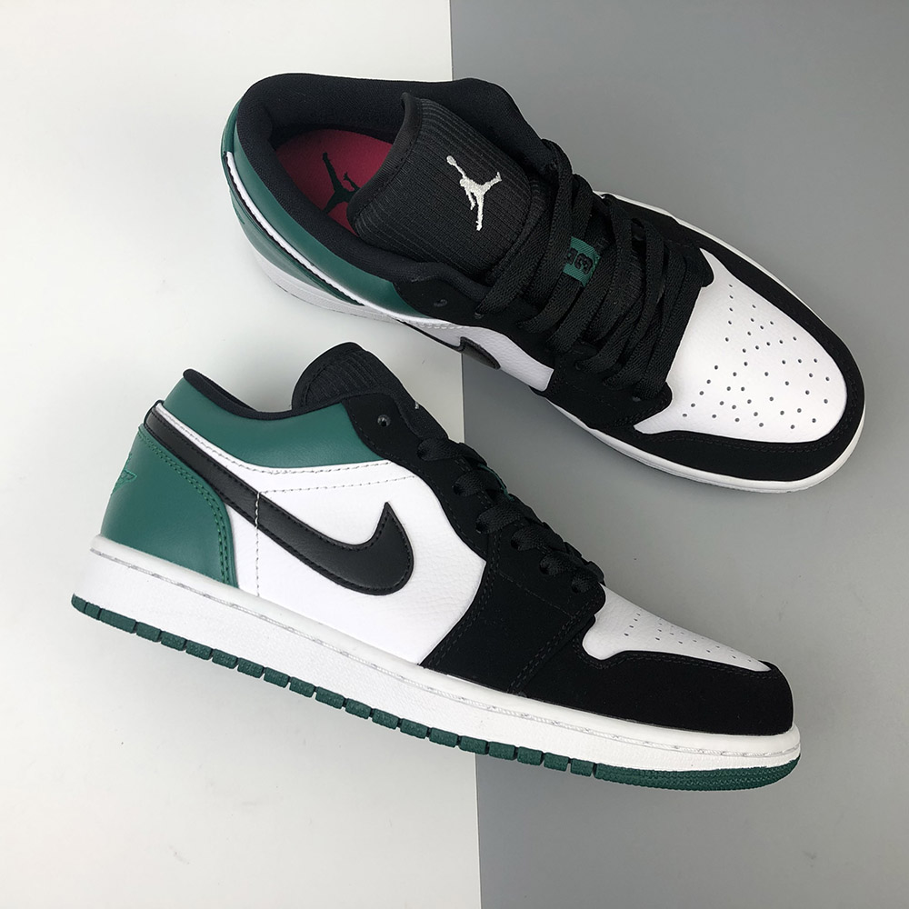 Air Jordan 1 Low Black Mystic Green For 