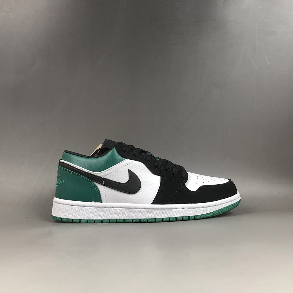 jordan 1 low white black mystic green