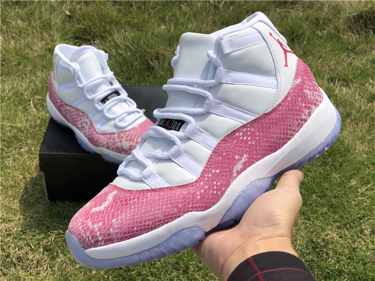 Air Jordan 11 “Snakeskin” Pink White 