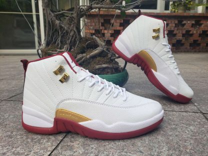 white university red jordan 12