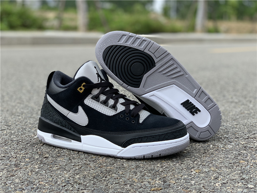 Air Jordan 3 Tinker “Black Cement” Black/Cement Grey-Metallic Gold For Sale – The Sole Line
