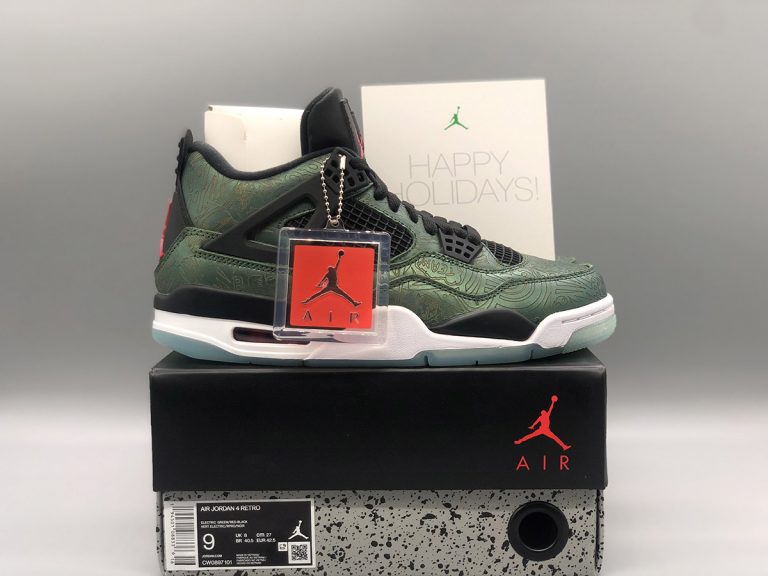 Jalen Ramsey x Air Jordan 4 ‘Laser’ Green Black For Sale The Sole Line