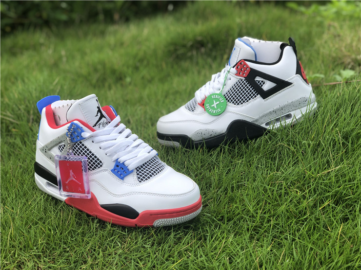 jordan 4 red and white and blue