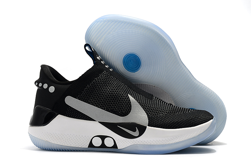 nike adapt bb black white