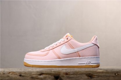 beige and pink nike air force 1