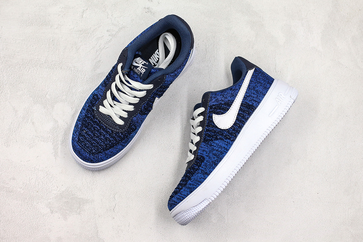 nike air force flyknit navy