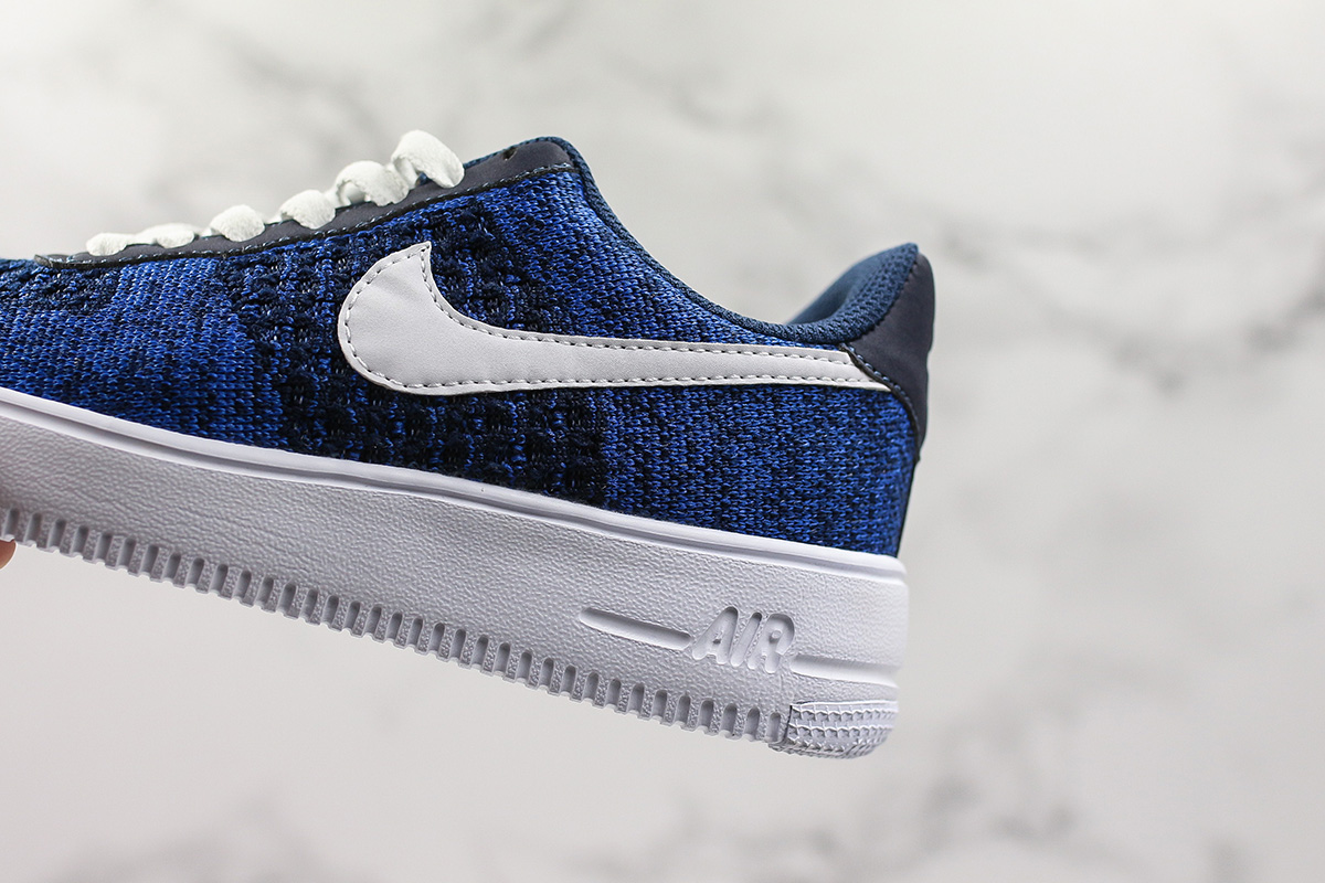 nike air force flyknit navy