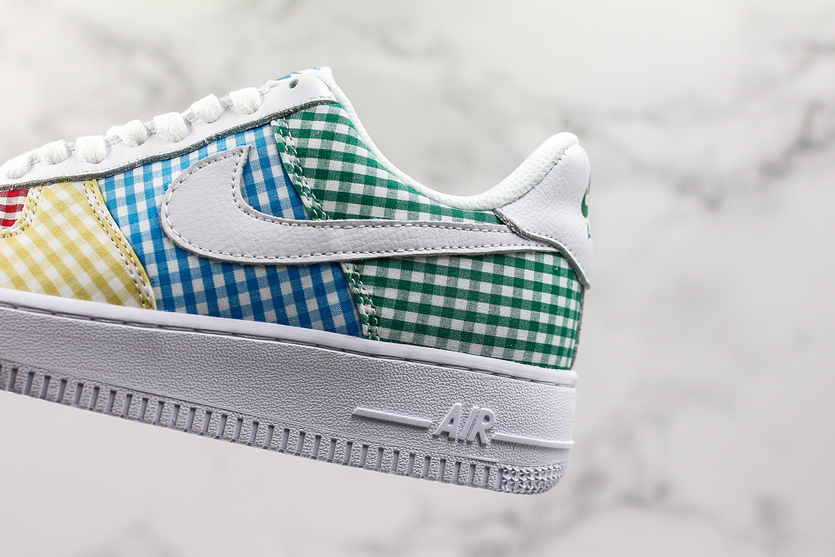 air force 1 pink green blue
