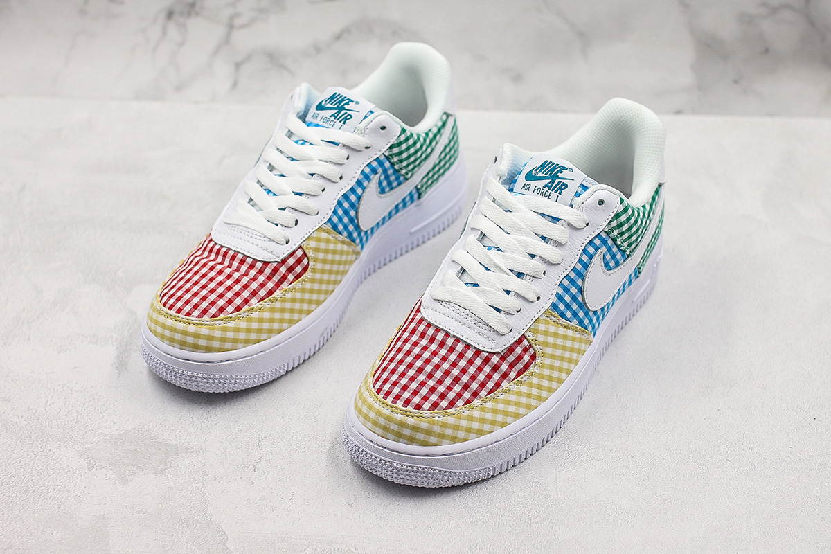 gingham air force 1s