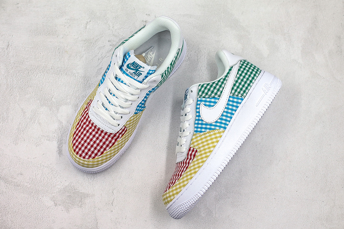 air force 1 pink green blue