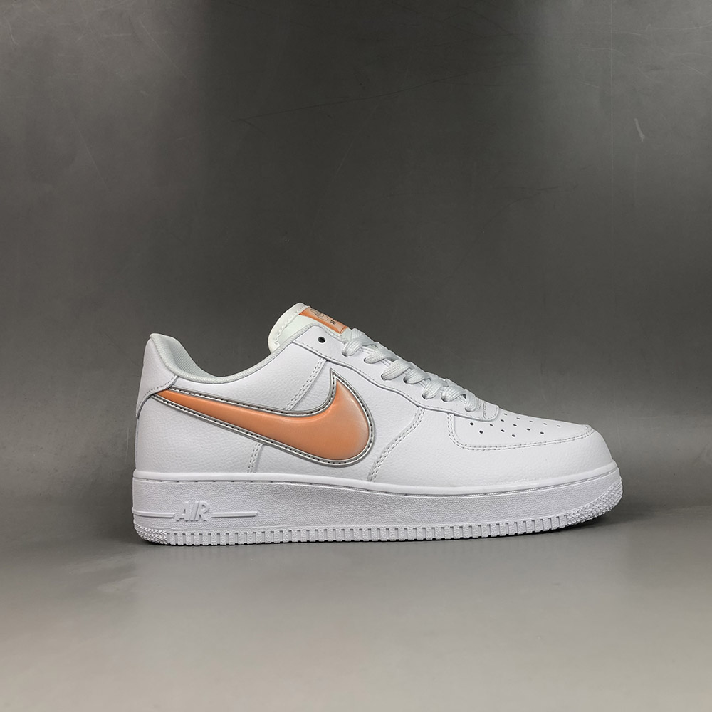 nike air force white orange