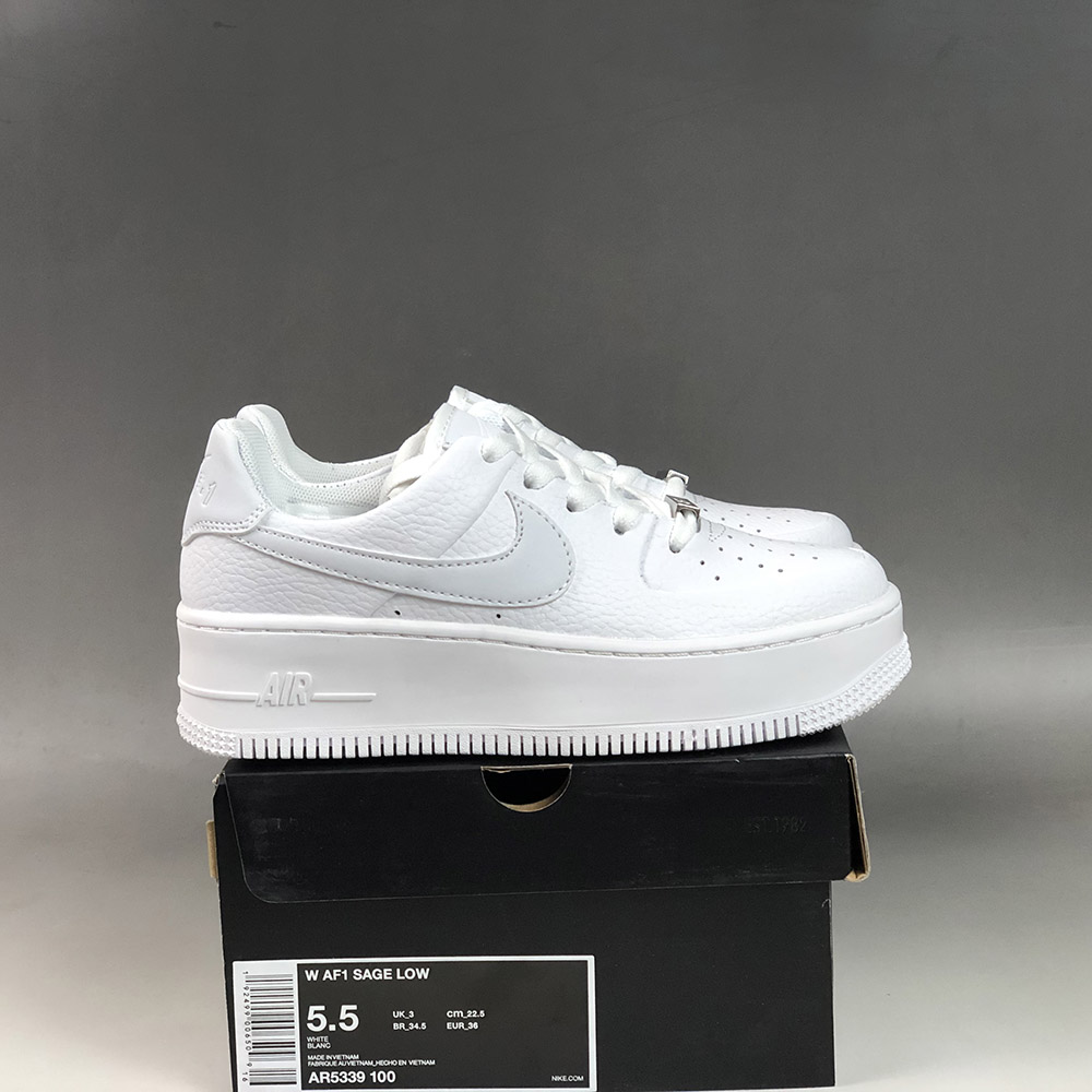 Nike Air Force 1 Sage Low Triple White 