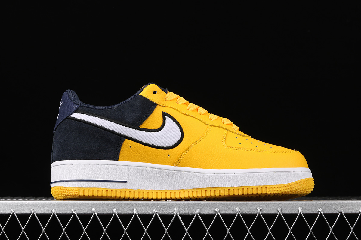 nike air force 1 yellow navy