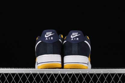 navy blue and yellow air force 1