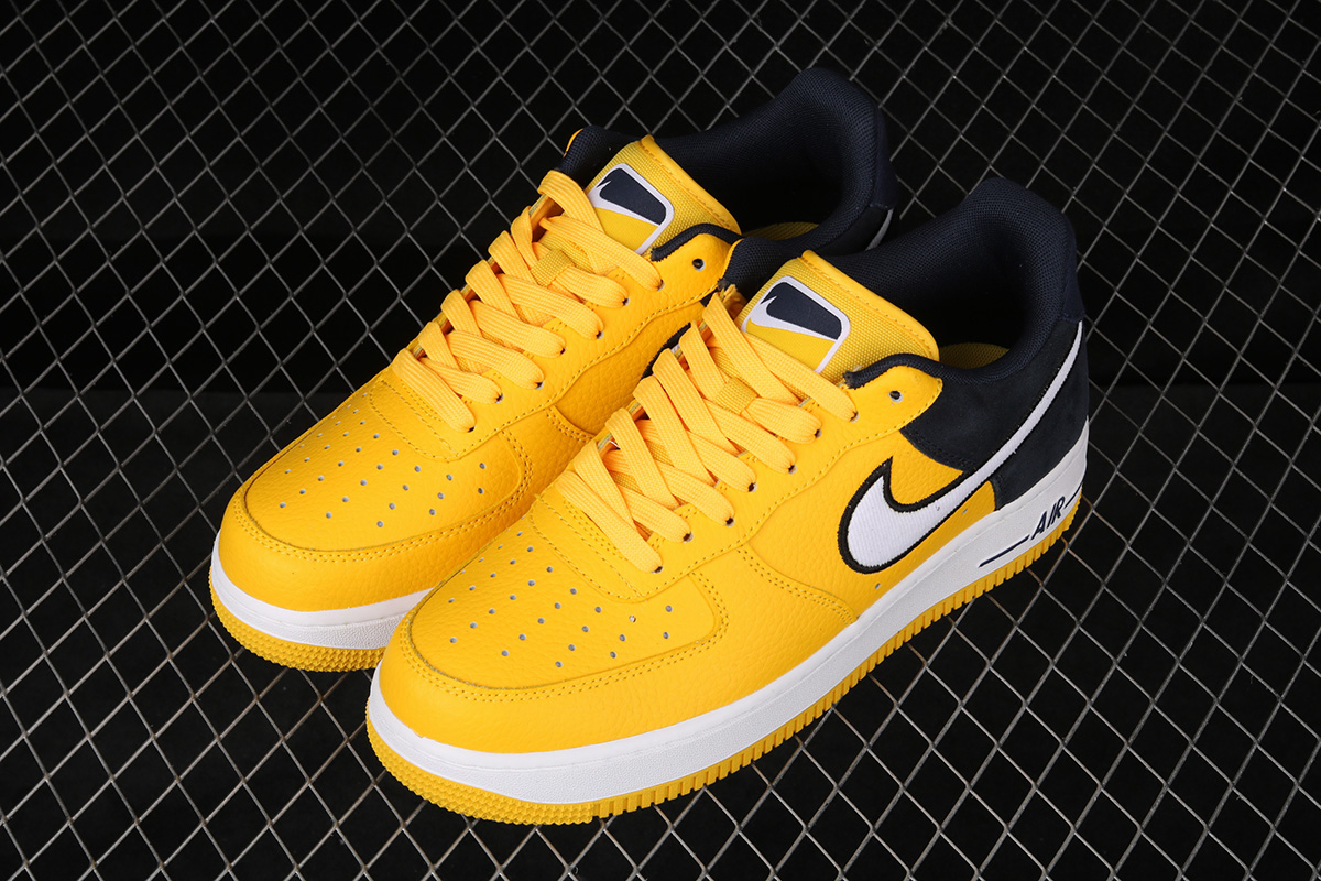nike air force 1 yellow navy