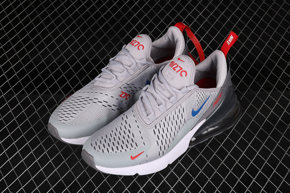 nike air max 270 grey blue red