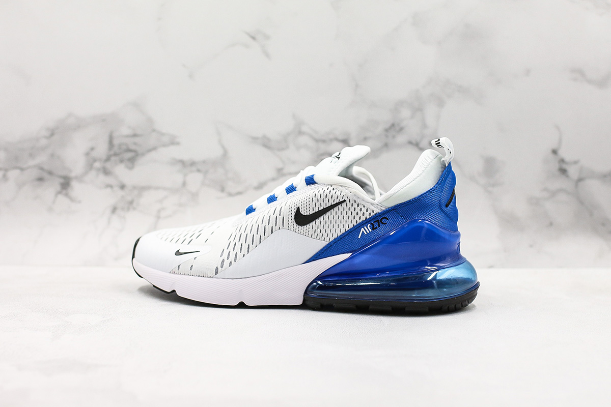 air max 270 blue and white