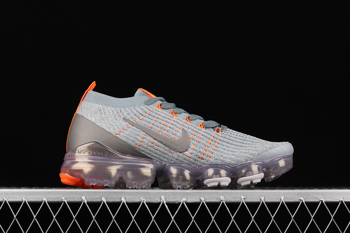 nike vapormax gray and orange