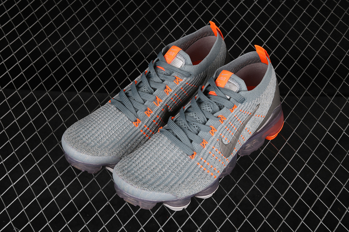 vapormax orange and grey