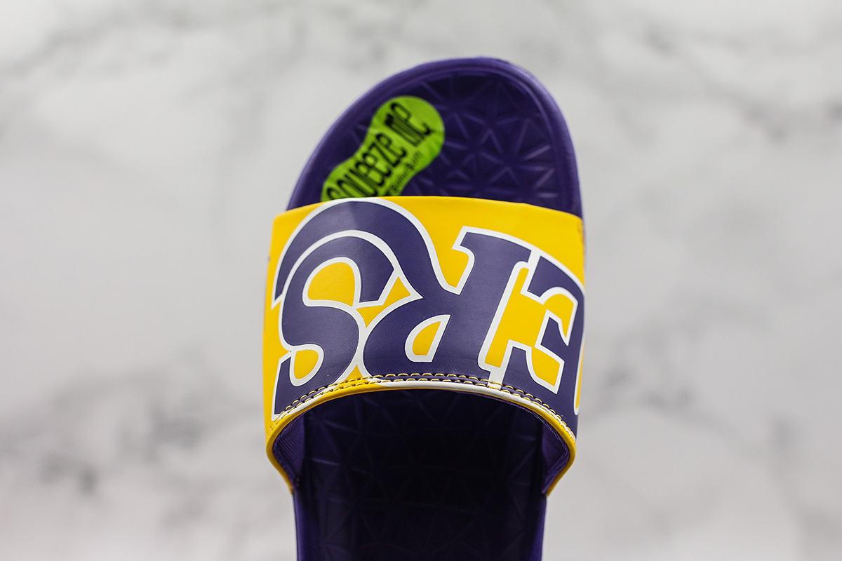 nike benassi slides lakers