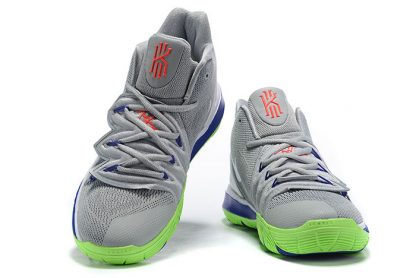 kyrie 5 grey white lime